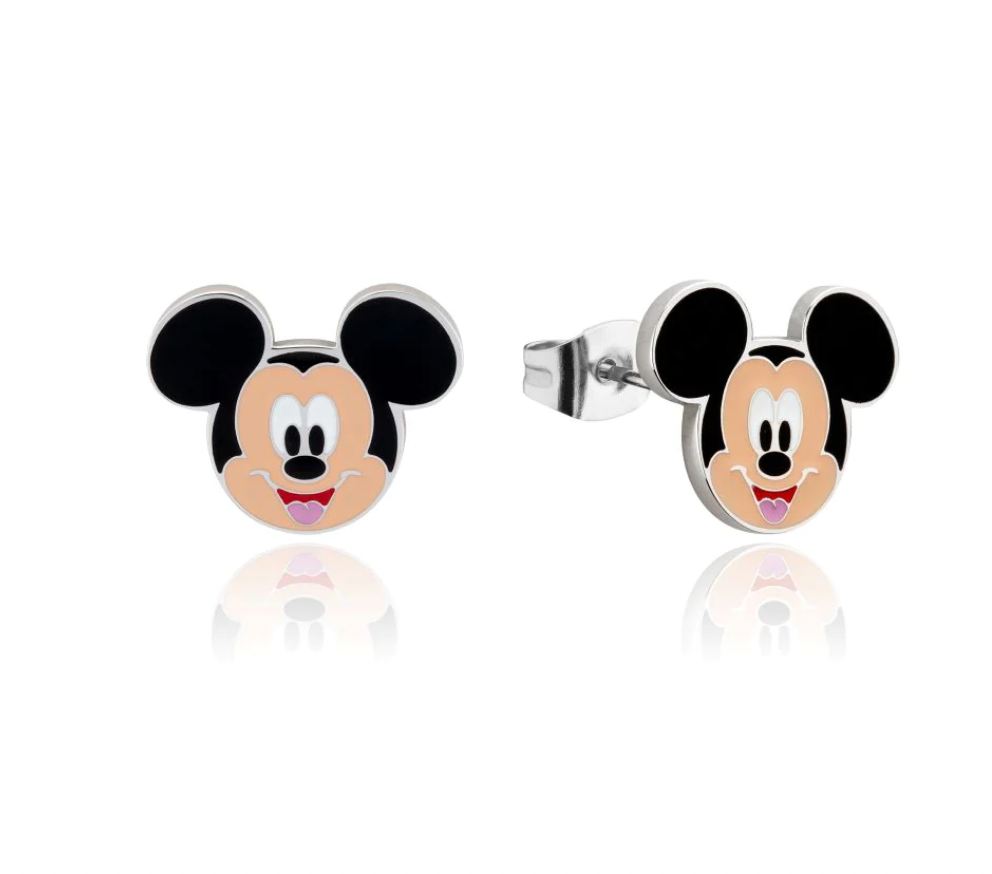 Mickey mouse earrings sale and necklace