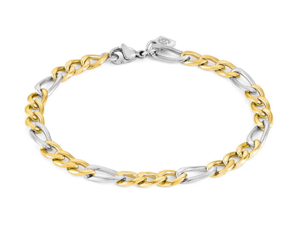 B-yond Gold, St/steel Curb Chain Bracelet – Forever Jewellery Online