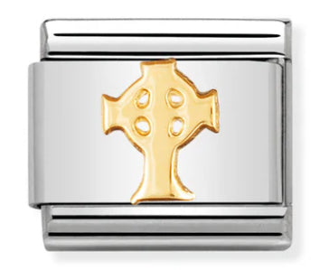 Celtic - Celtic Cross Gold Charm