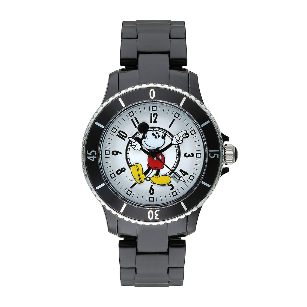 Disney Mickey Mouse Black/White Sports Watch