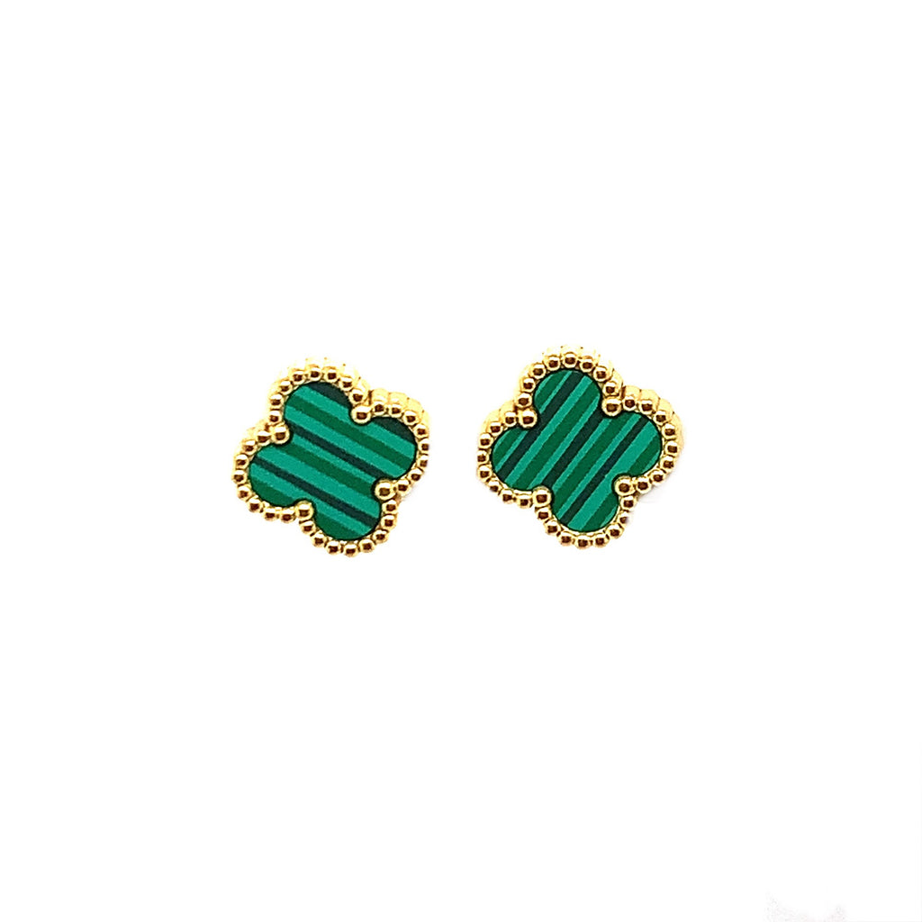 Clover Earrings- Green