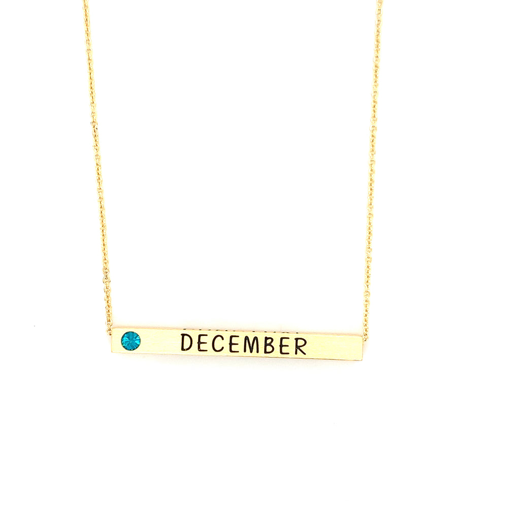 Ginger Moon December Bar Necklace