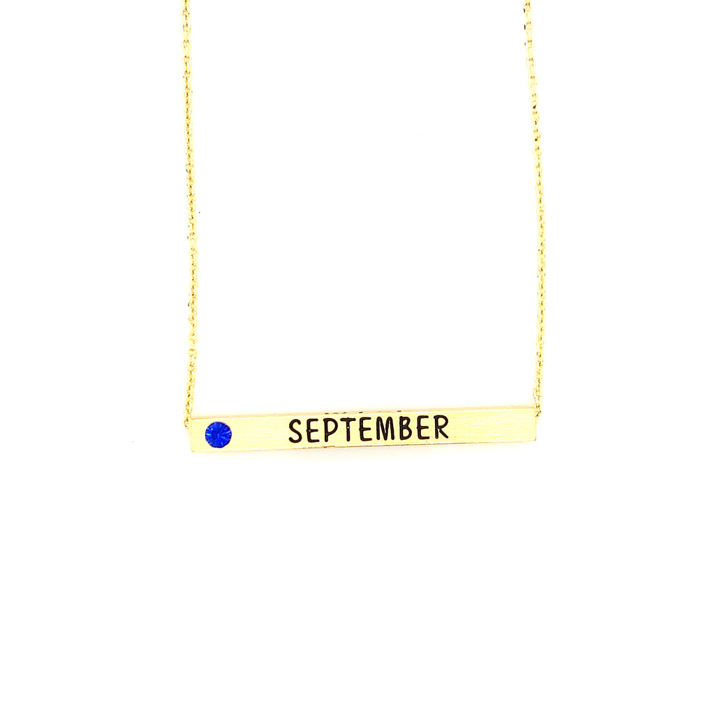 Ginger Moon September Bar Necklace