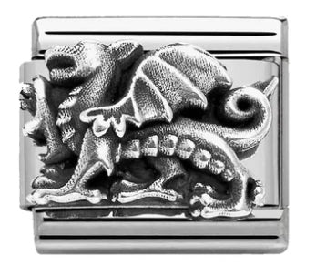 Animal - Dragon Silver Charm