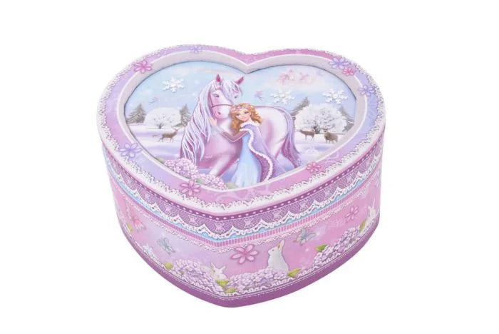 Musical Jewellery Box - Princess Heart