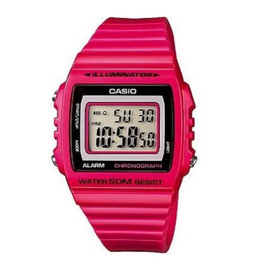 Casio Auto Illum LED Light Pink Resin Band