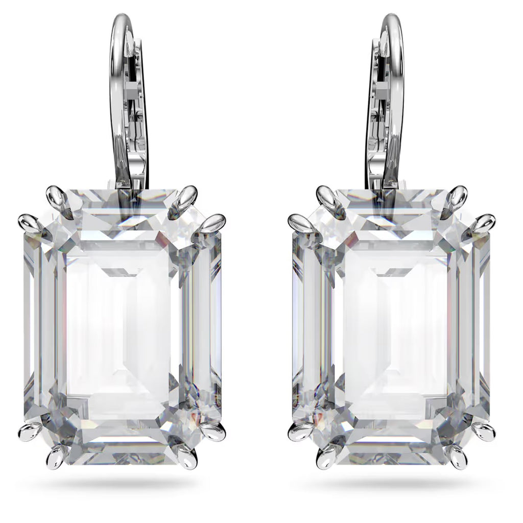 Millenia Octagon Clear Cut Drop Earrings