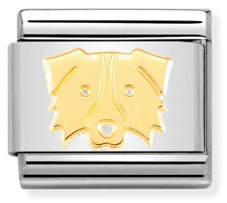 Animals - Border Collie Gold Charm