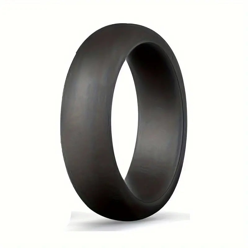 Smooth (Thin) Black Silicone Rings