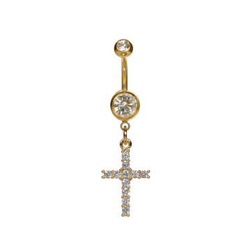 PGYMY NAVEL GP CROSS DROP CRYSTAL