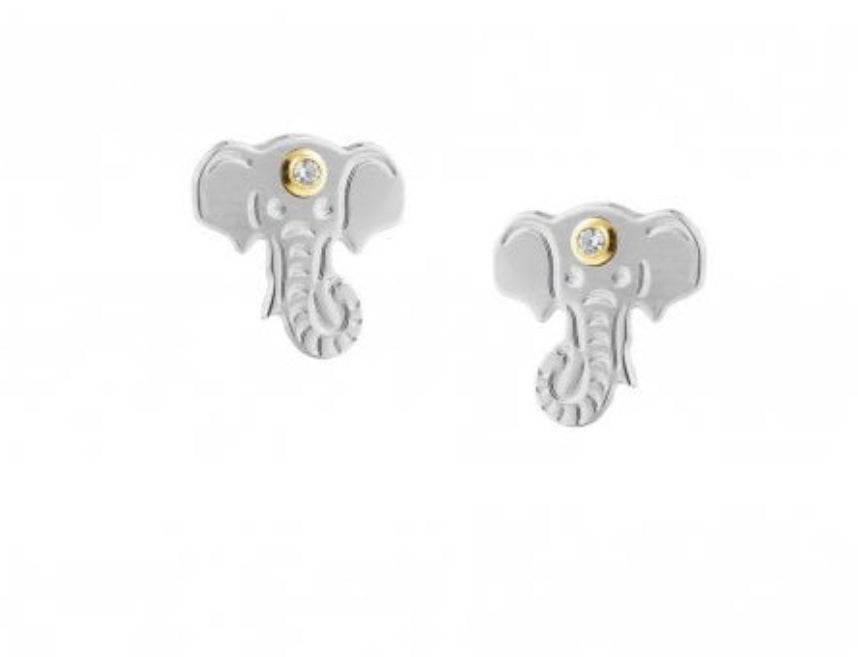 Symphony: Silver Elephant Earring