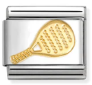 Sports - Paddel Racket Gold Charm