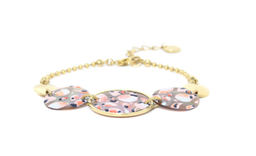 LEONA 3 Round Disc Bracelet