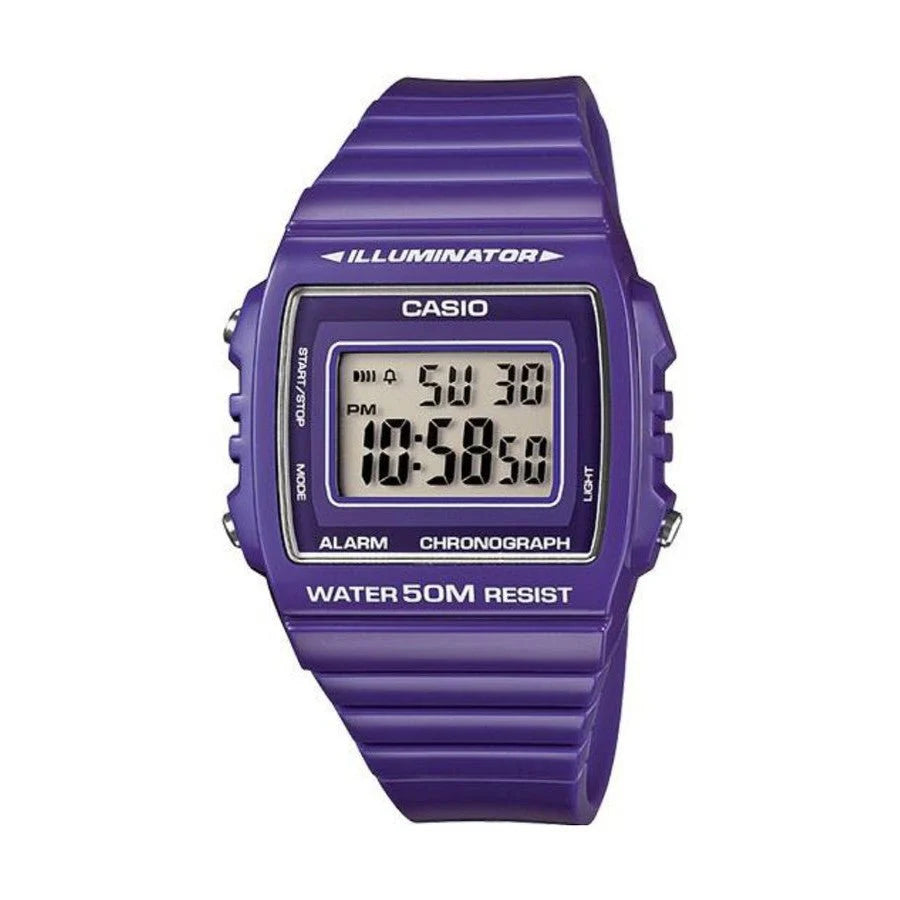 Casio Auto Illum Purple Resin Band Watch