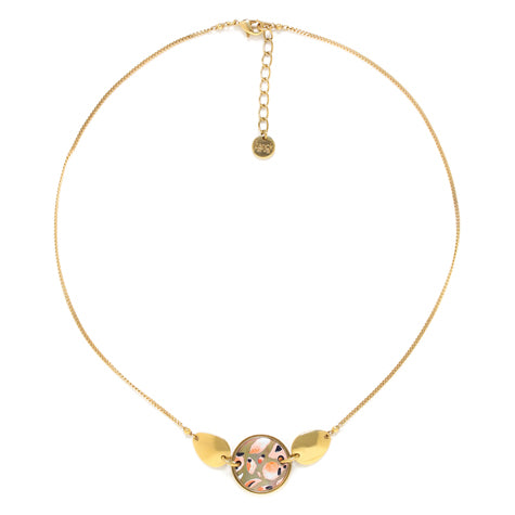 LEONA Simple Round Disc Necklace