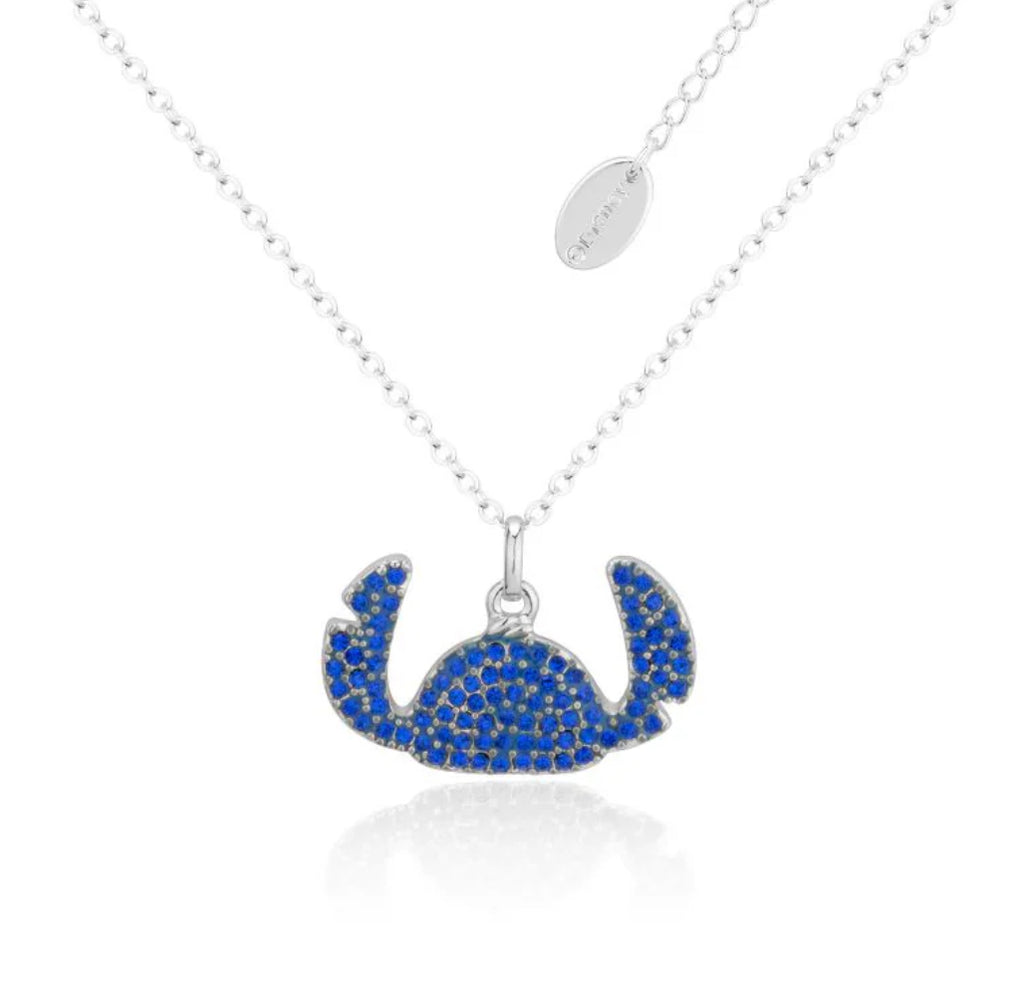 Disney - Lilo & Stitch Silver Crystal Silhouette - Necklace & Stud Earring