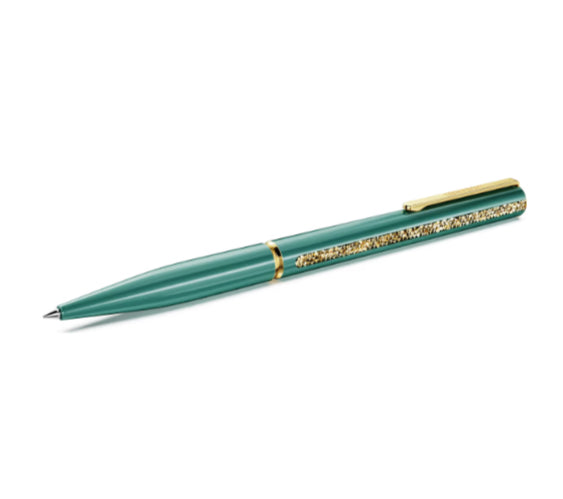 Crystal Shimmer Glide Green, Green Lacquered Gold-Tone Plated Ballpoint Pen