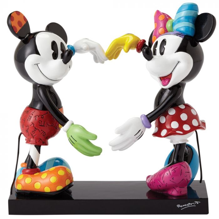 Mickey & Minnie Mouse Heart Figurine - Large