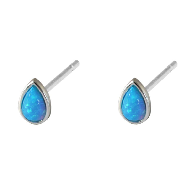 Opalite TearDrop Stud Earrings - 2 colours