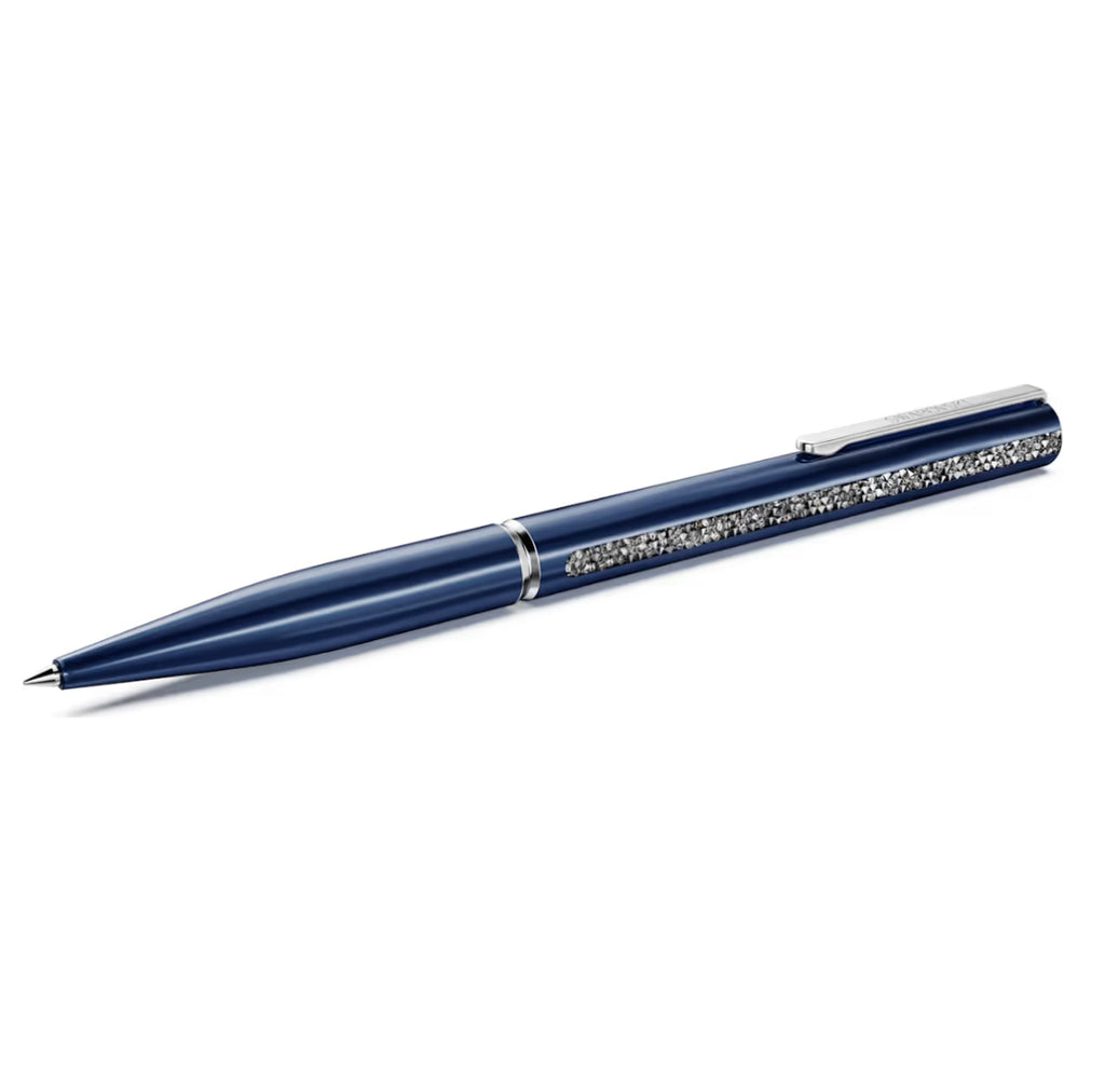 Crystal Shimmer Glide Blue, Blue Lacquered Chrome Plated Ballpoint Pen