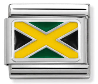 Flag - Jamaica Silver Flag Charm