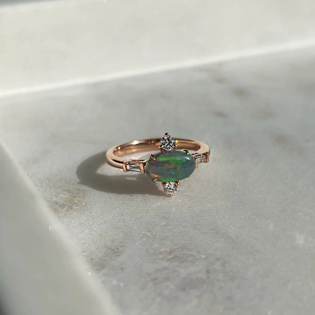 Viola Opal Ring