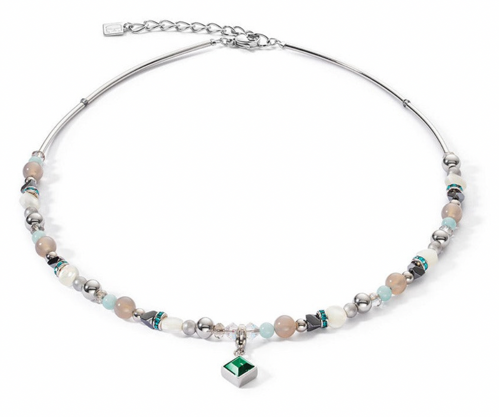 Mother of pearl & emerald green set