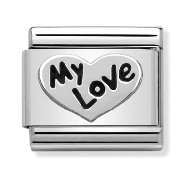 Love - Heart My Love Silver Charm