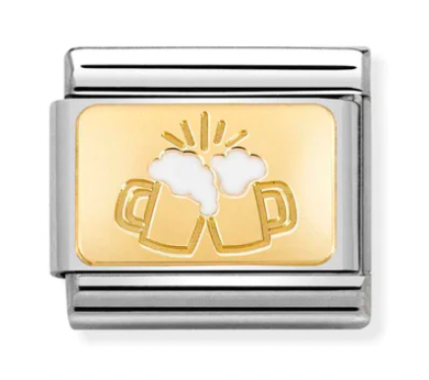 Occasions - Beer Cheers Gold Charm