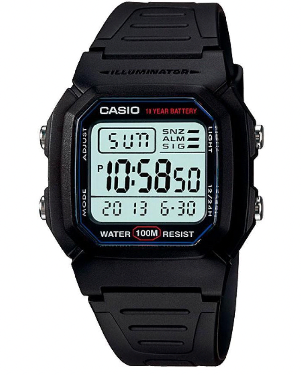 Casio Black Resin Band Watch