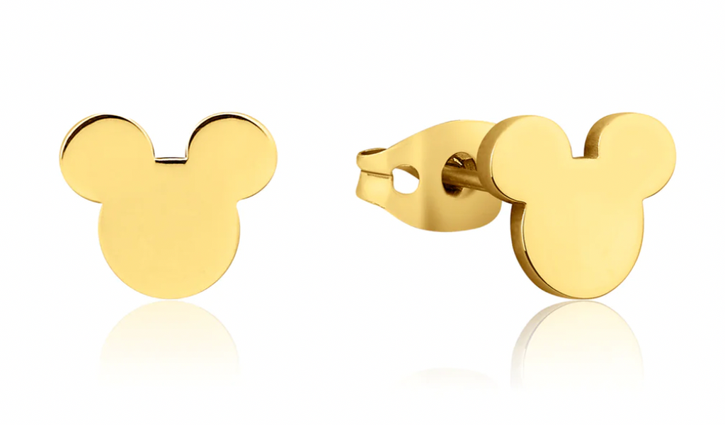 Mickey Mouse Plain Stud Earrings - 2 colours available