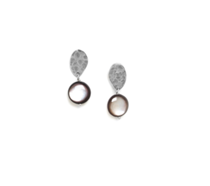 DITA organic post earrings blacklip