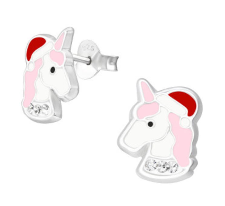 Christmas: Kids Unicorn Stud Earrings