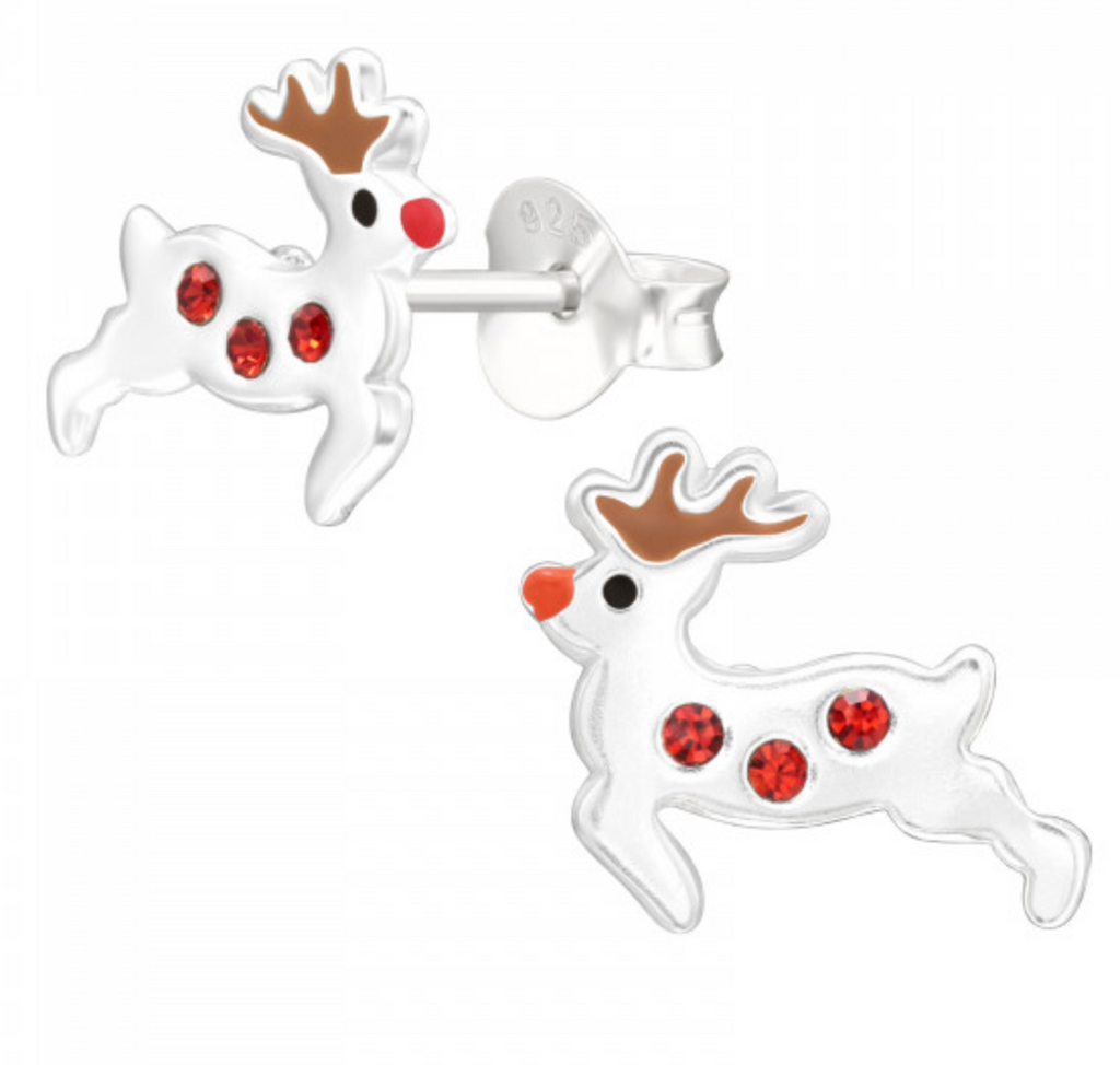 Christmas: Kids Reindeer Stud Earrings