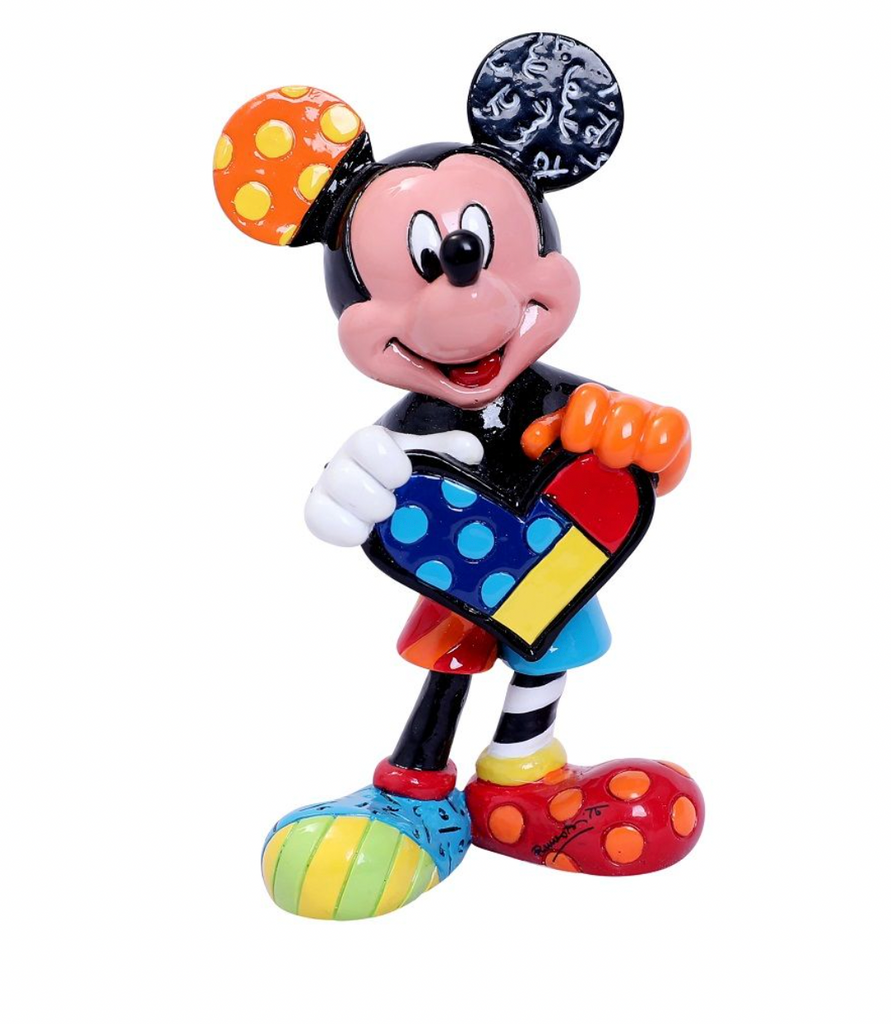 Mickey Holding Heart Figurine - Mini