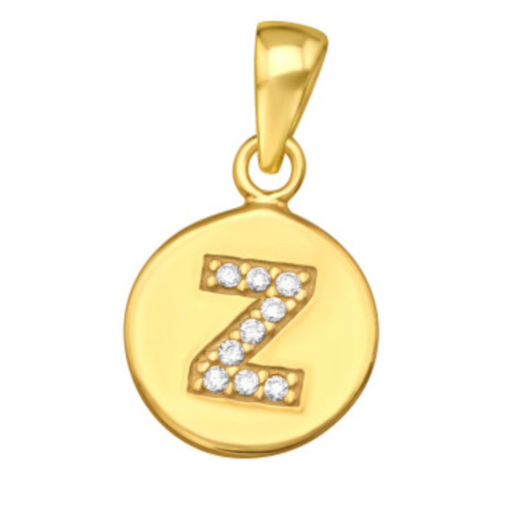 Kids Initial ‘Z’ Gold Pendant