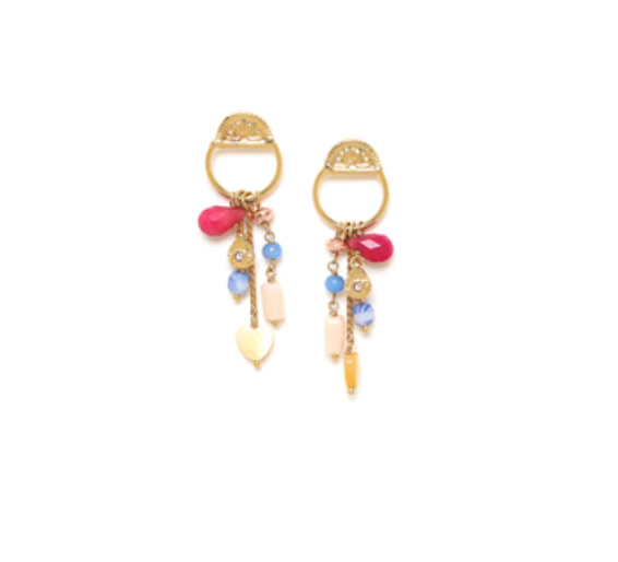 CALI multi-dangle post earrings