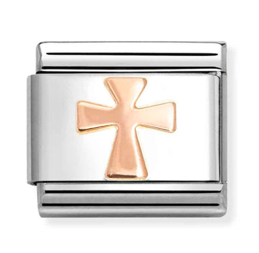 Religious - Cross Rosegold Charm