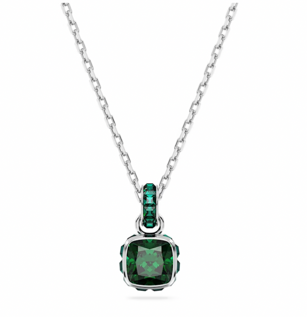 Birthstone May Green Square - Necklace & Earring