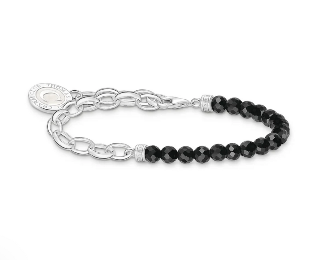 Charmista  Black Onyx Belcher Bracelet