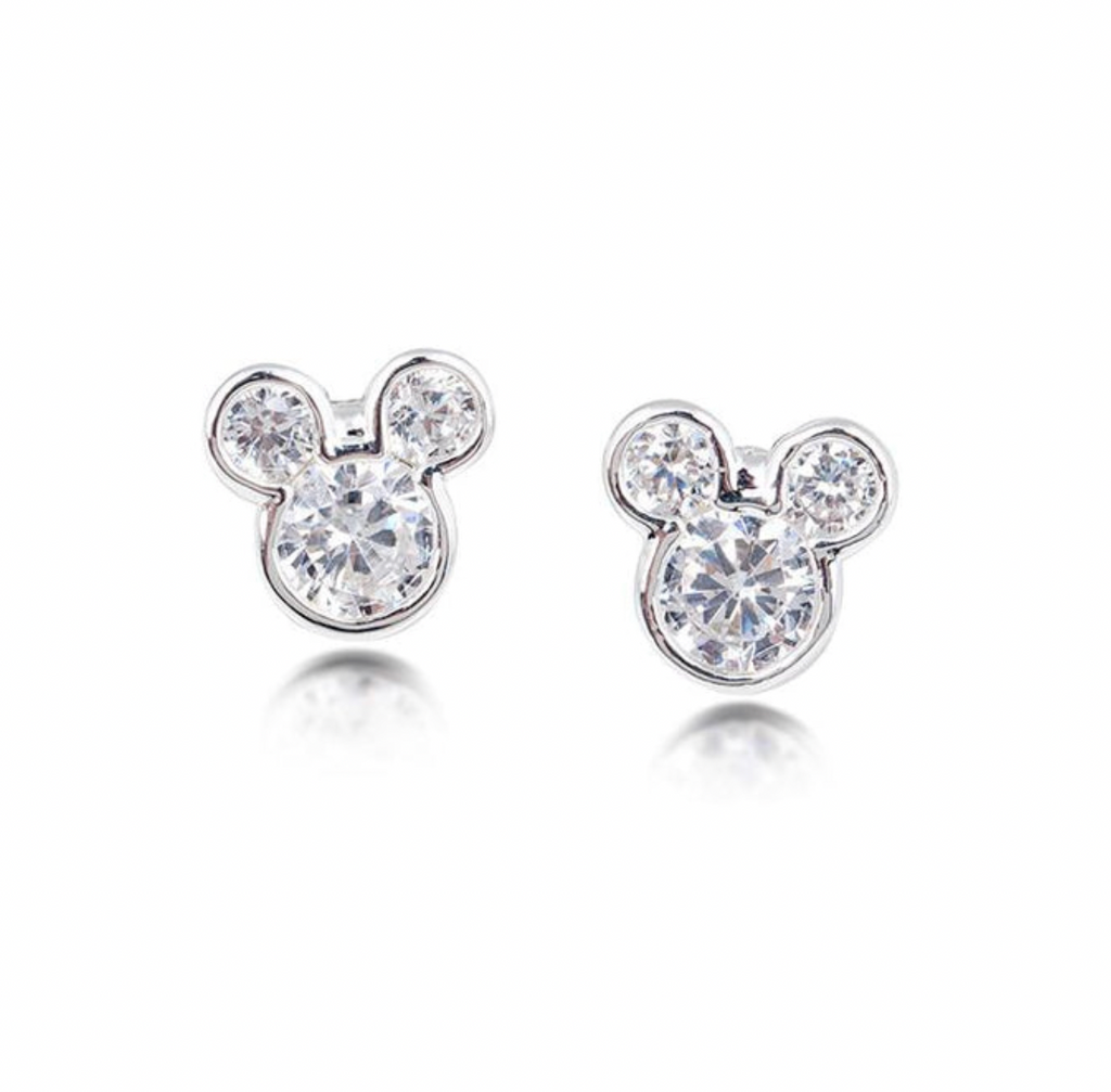 Silver Mickey Earrings