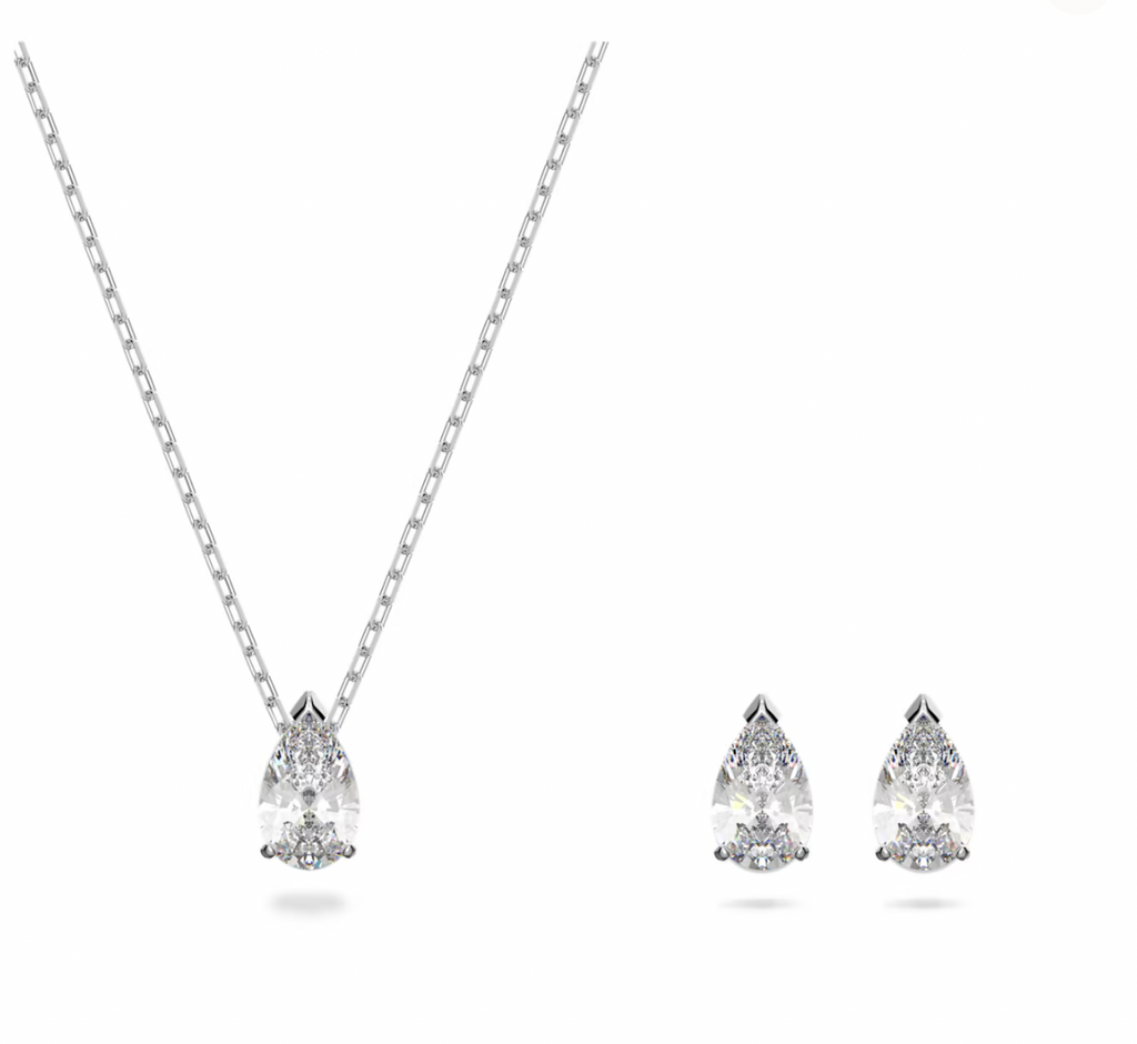 Attract Pear Cut Earring and Necklace set