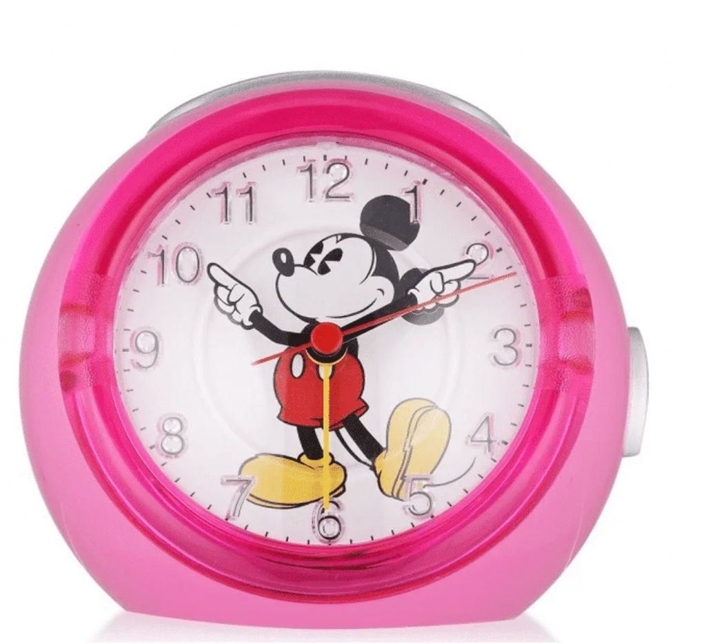 Mickey Alarm Clock- Pink