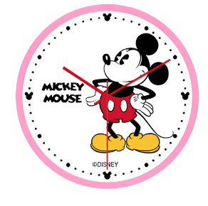 Mickey Mouse 30cm Wall Clock - Pink