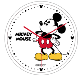 Mickey Mouse 30cm Wall Clock - White