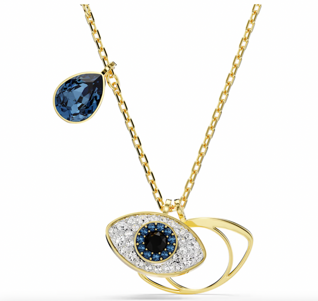 Symblica Evil Eye, Blue, Gold Toned Pendant