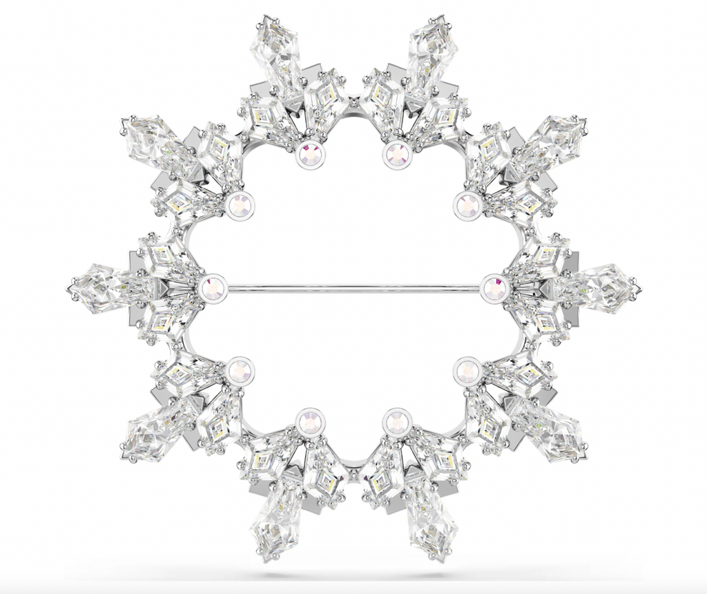 Idyllia Mixed Cut Snowflake Brooch