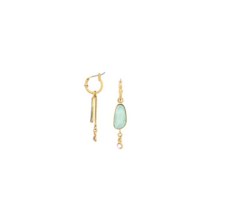 AURORE Mini Creole Green Earring