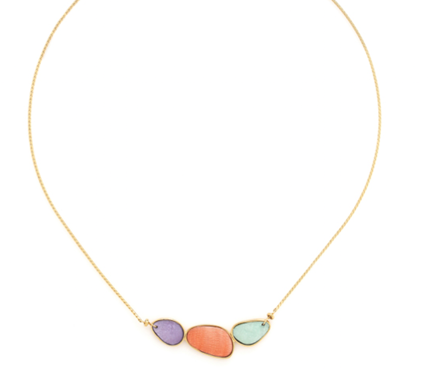 AURORE Laminated Capiz Short Necklace