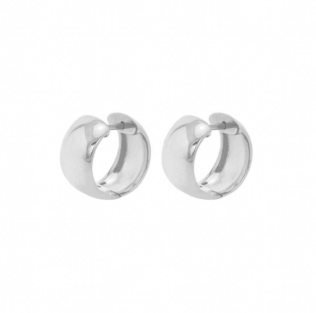 Thick Huggy High Polish Hoop Earrings